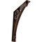 Ekena Millwork Crawley Wrought Iron Bracket, (Triple center brace), Antiqued Copper 2"W x 12"D x 15"H BKTM02X12X15TCRACO - alternate 1